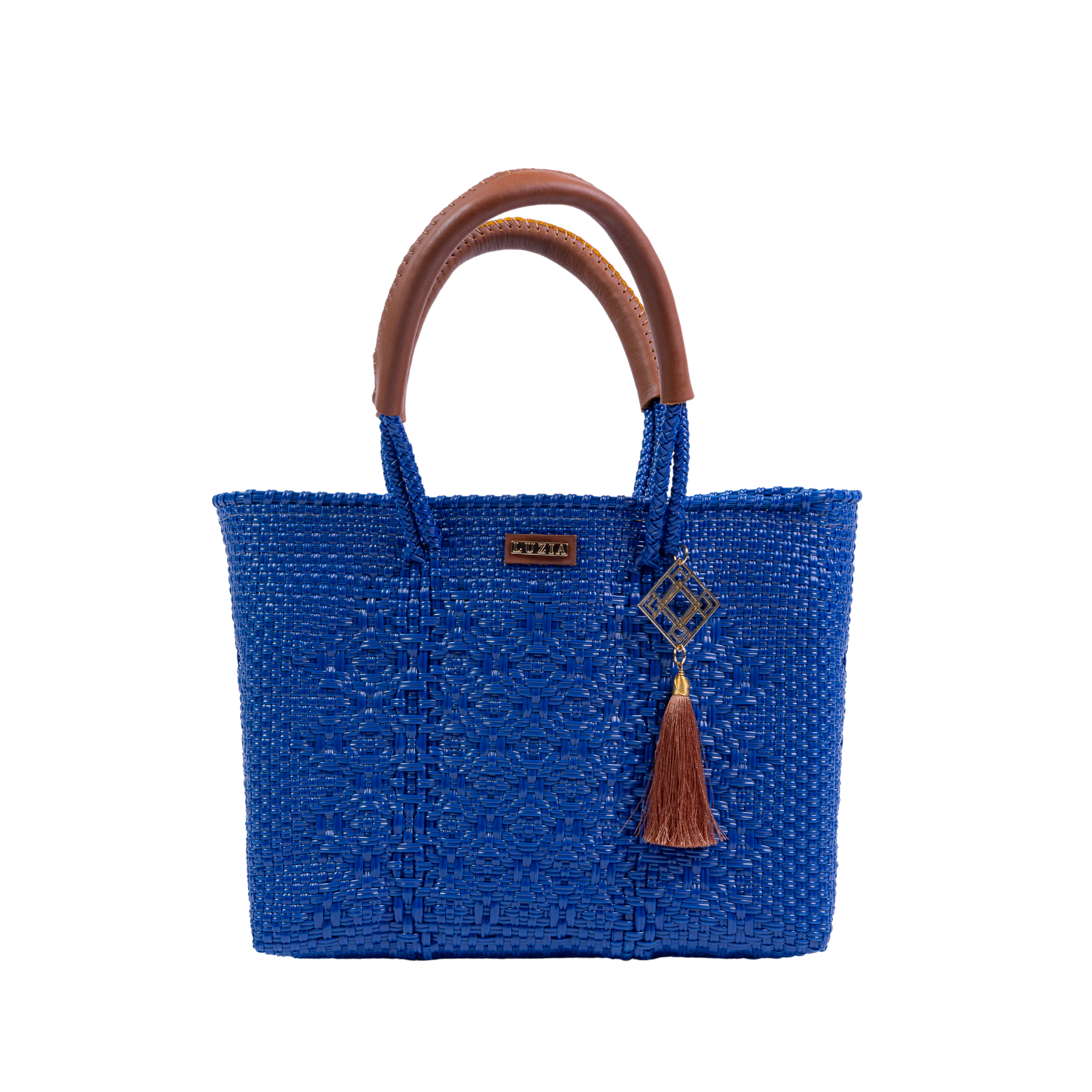 Arm Tote Solid Multi-Diamond Blue