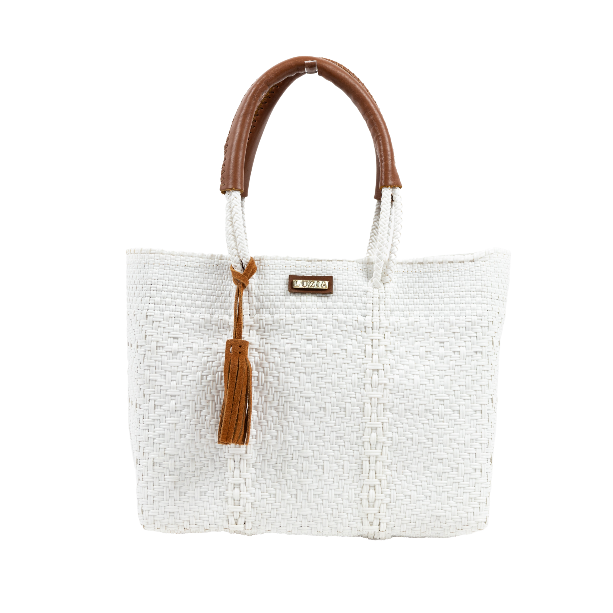 Arm Tote Solid Multi-Diamond White