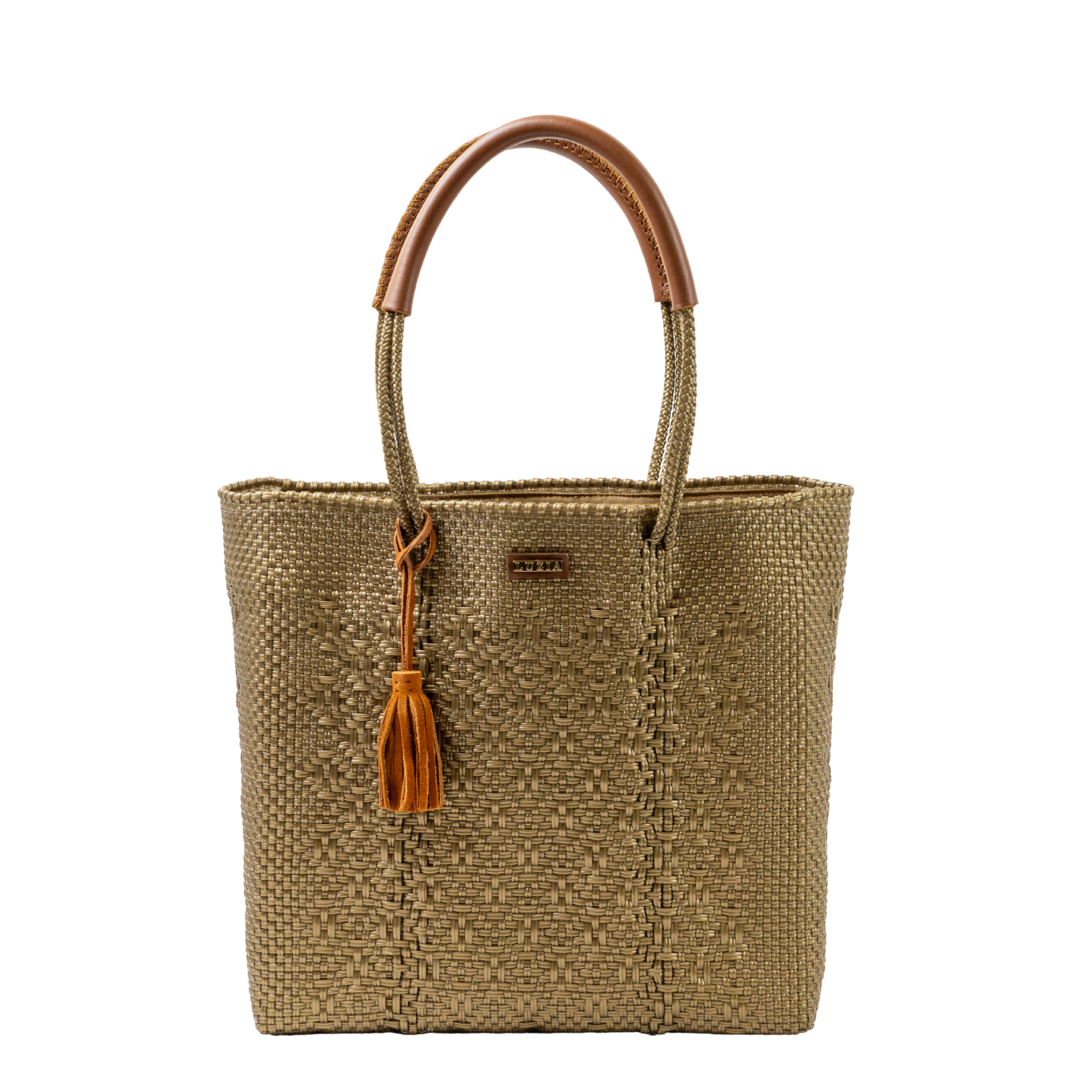 Shoulder Tote Solid Multi-Diamond Gold