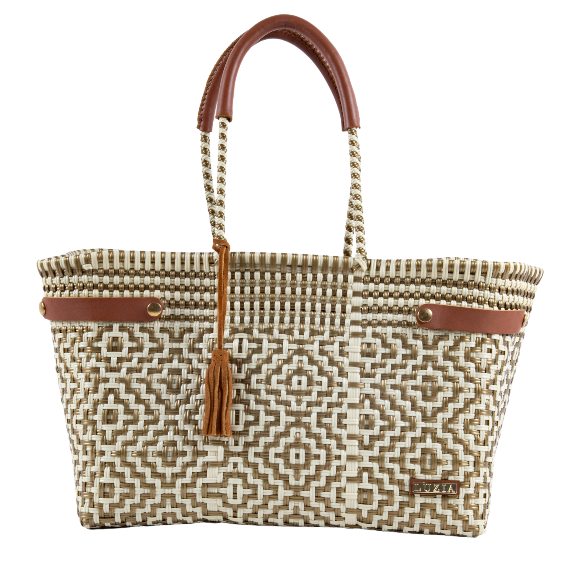 Open Basket Jumbo Cross Diamond White Gold