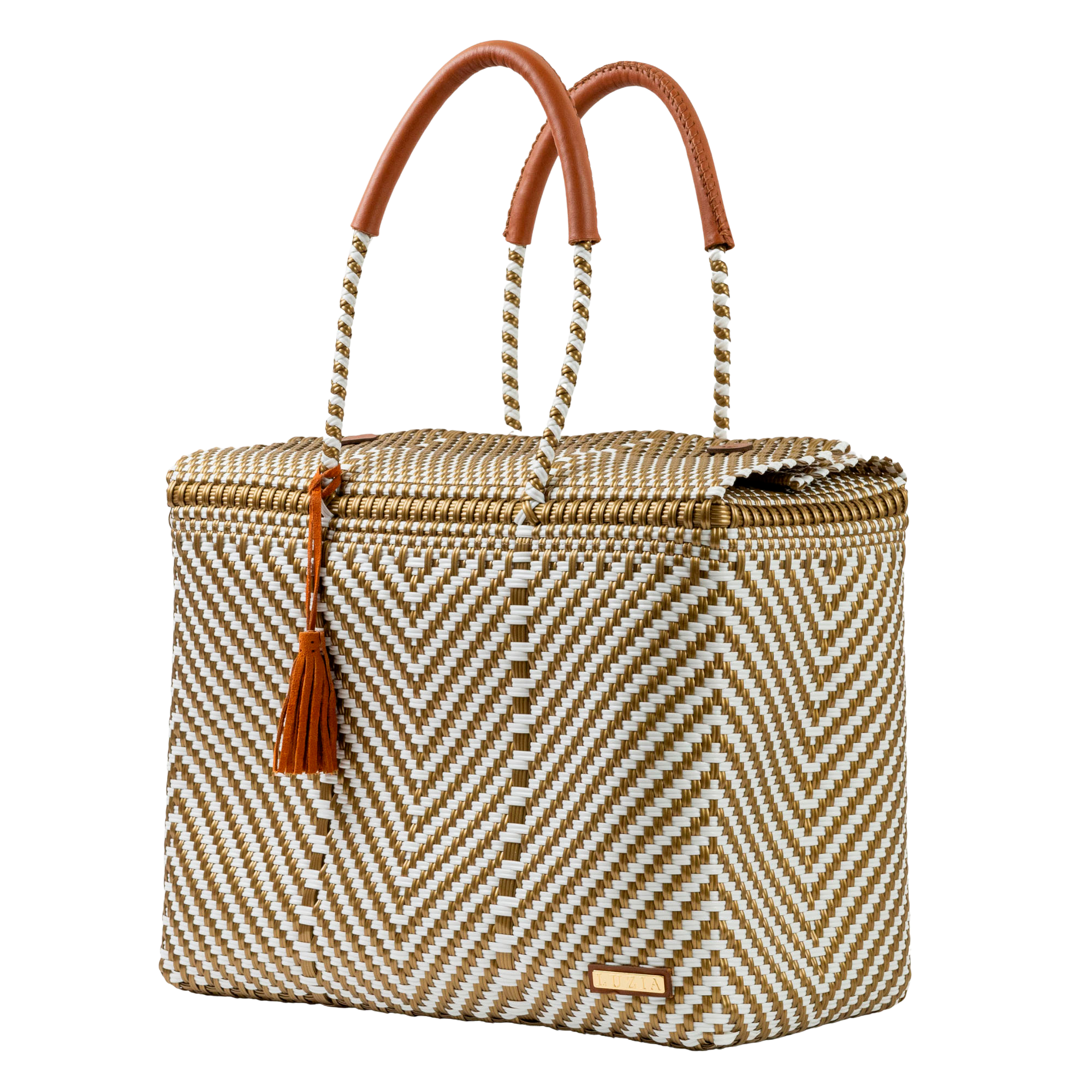 Closed Basket Jumbo Arrow White Gold