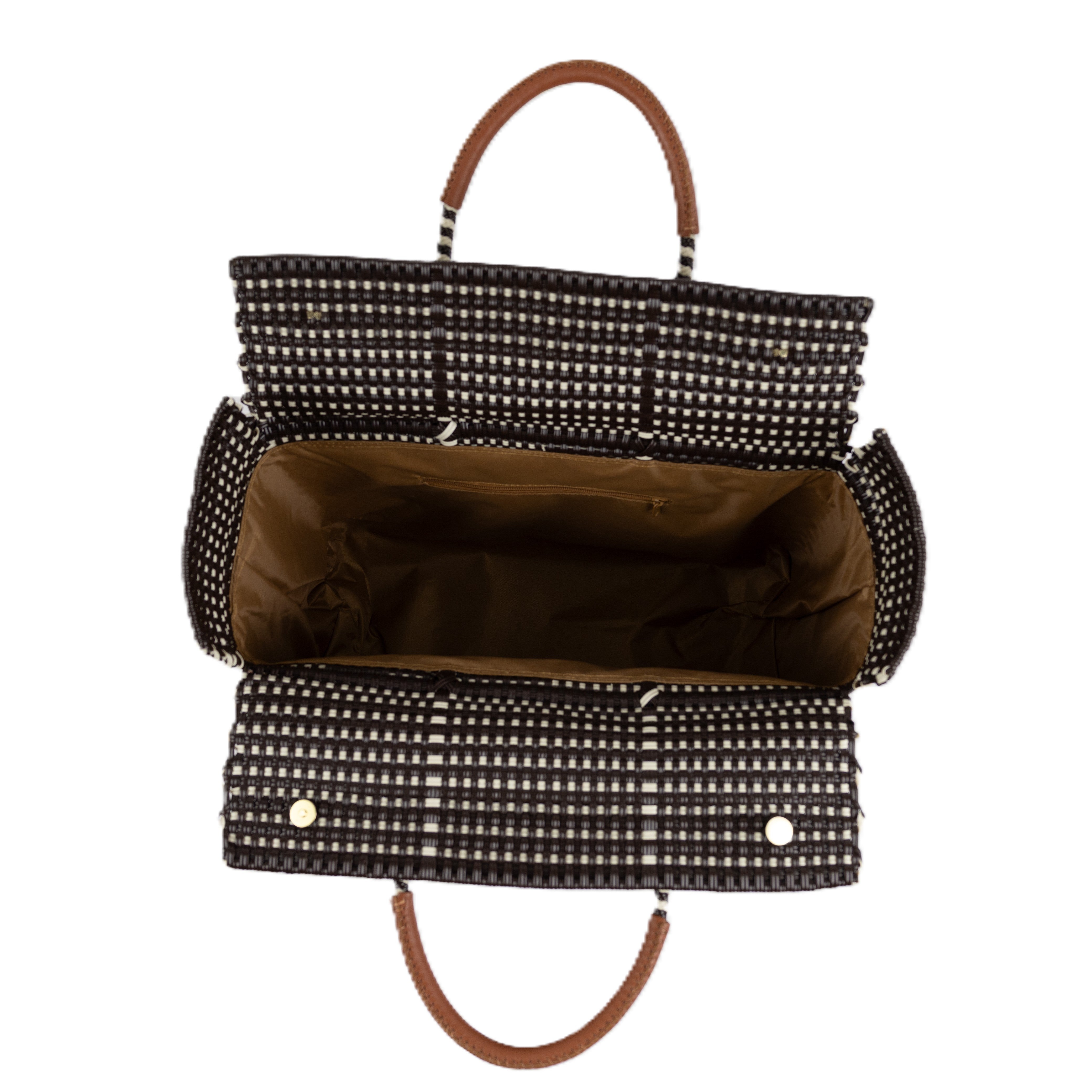Closed Basket Jumbo Arrow Brown Beige