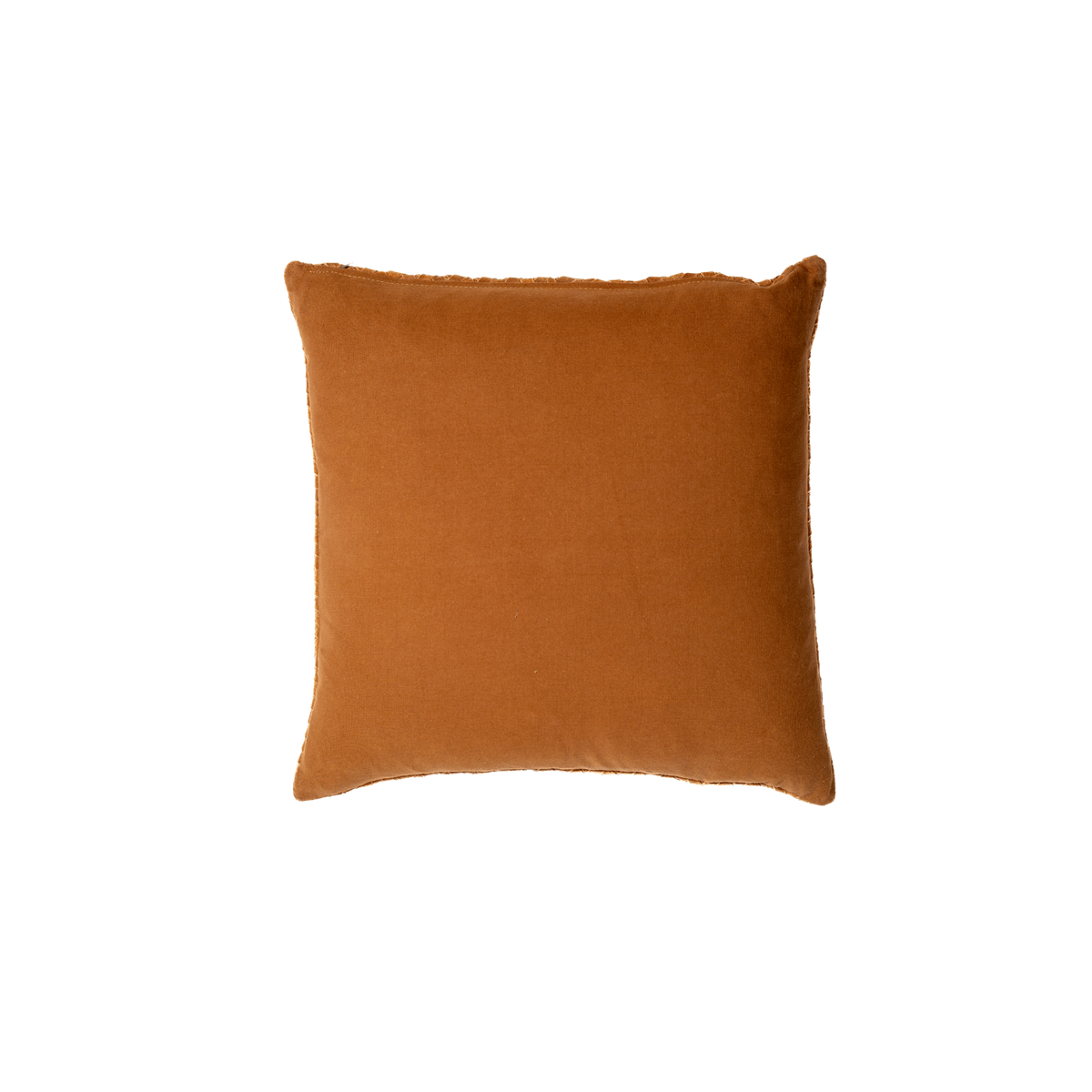 Chevron Suede Pillow – Cognac