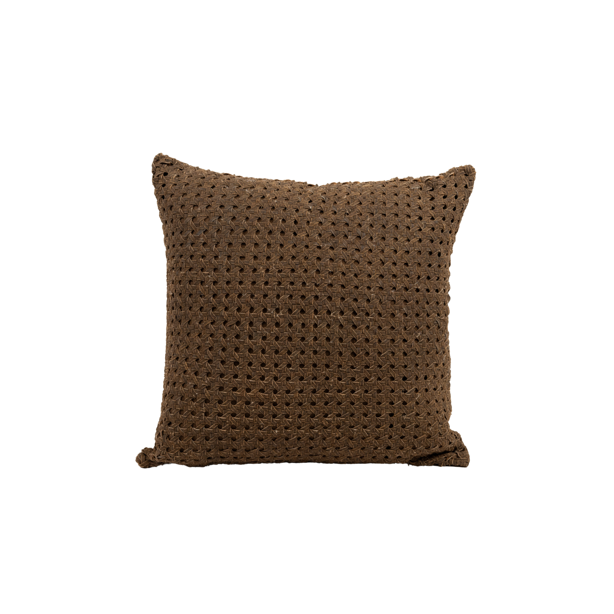 Pillow Rattan Suede Vintage Leather