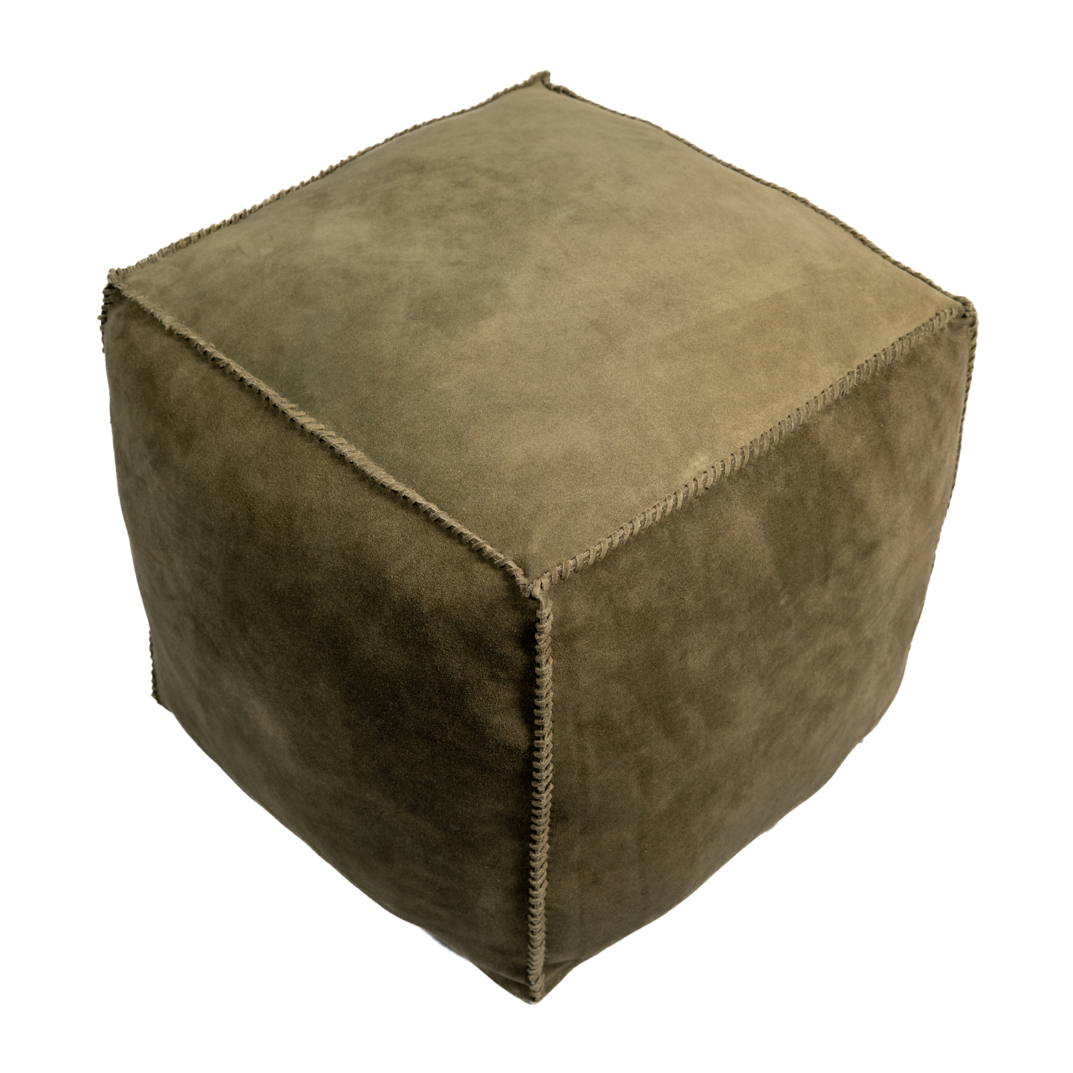 Pouf Handstiched Camel