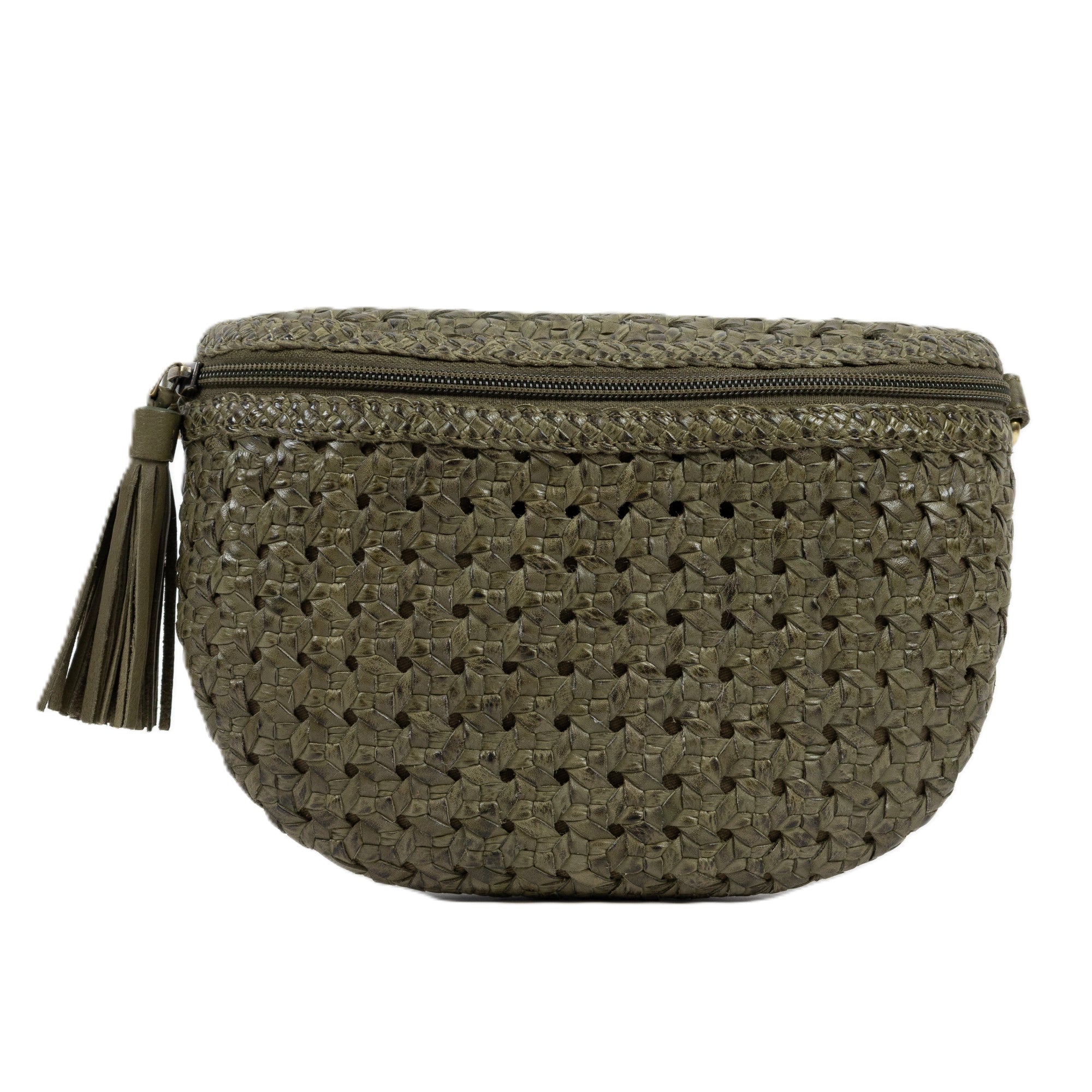 Crossbody Belt Bag Rattan Forest