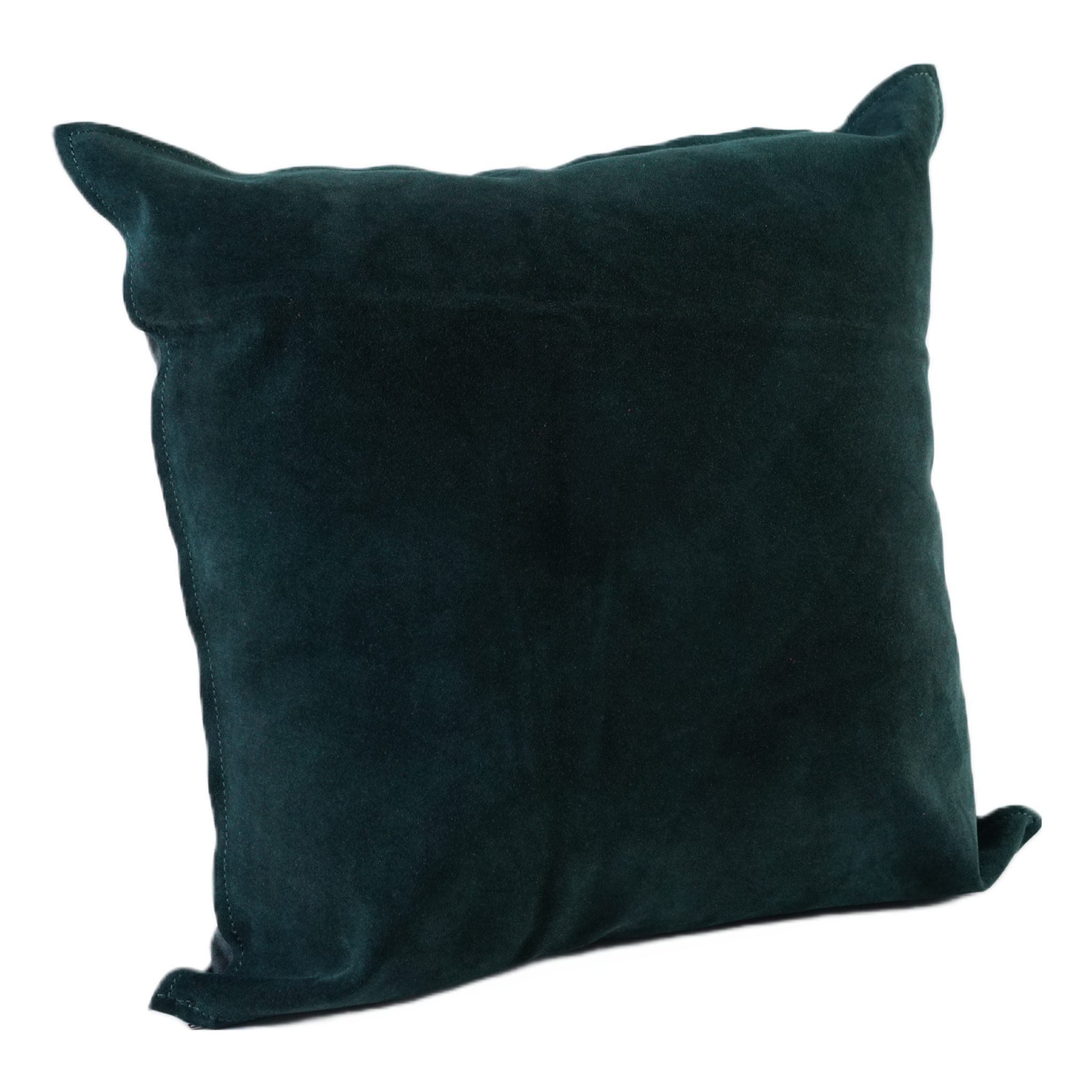 SOLID COLOR SUEDE PILLOW DARK GREEN 20" X 20" *Cover Only*