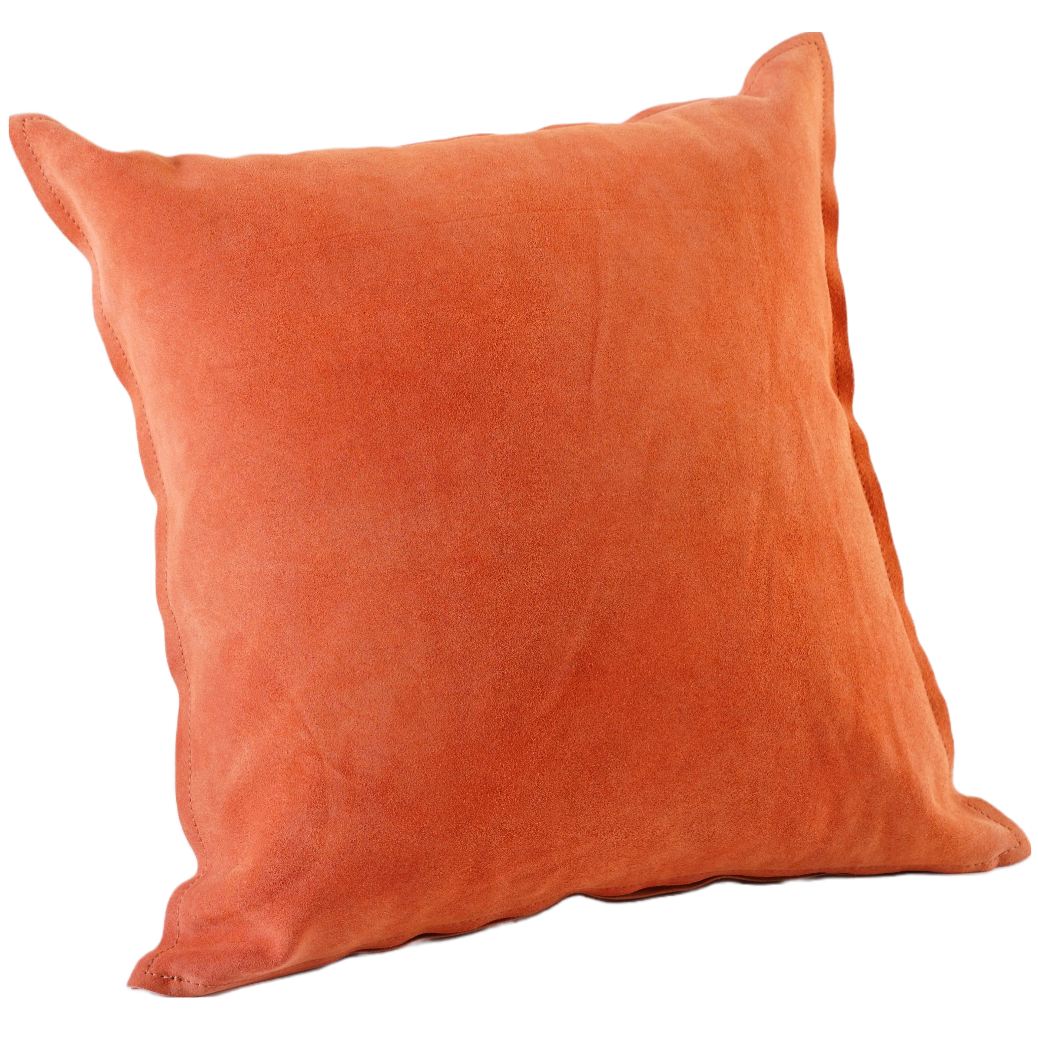 SOLID COLOR SUEDE PILLOW CORAL 20" X 20" *Cover Only*