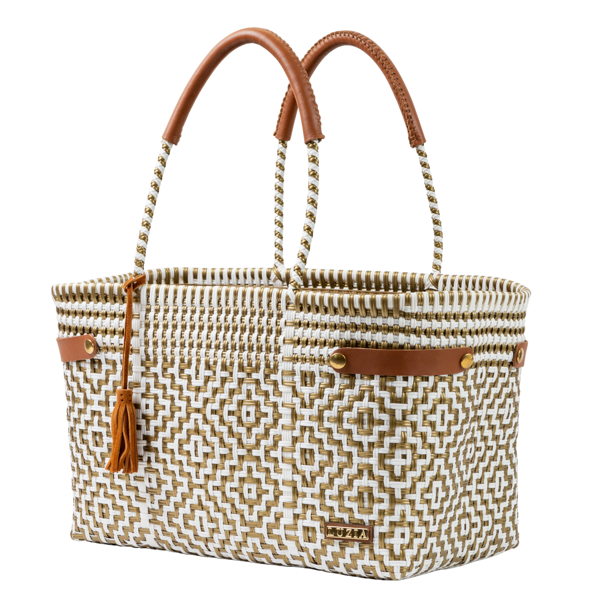 Open Basket Jumbo Cross Diamond White Gold