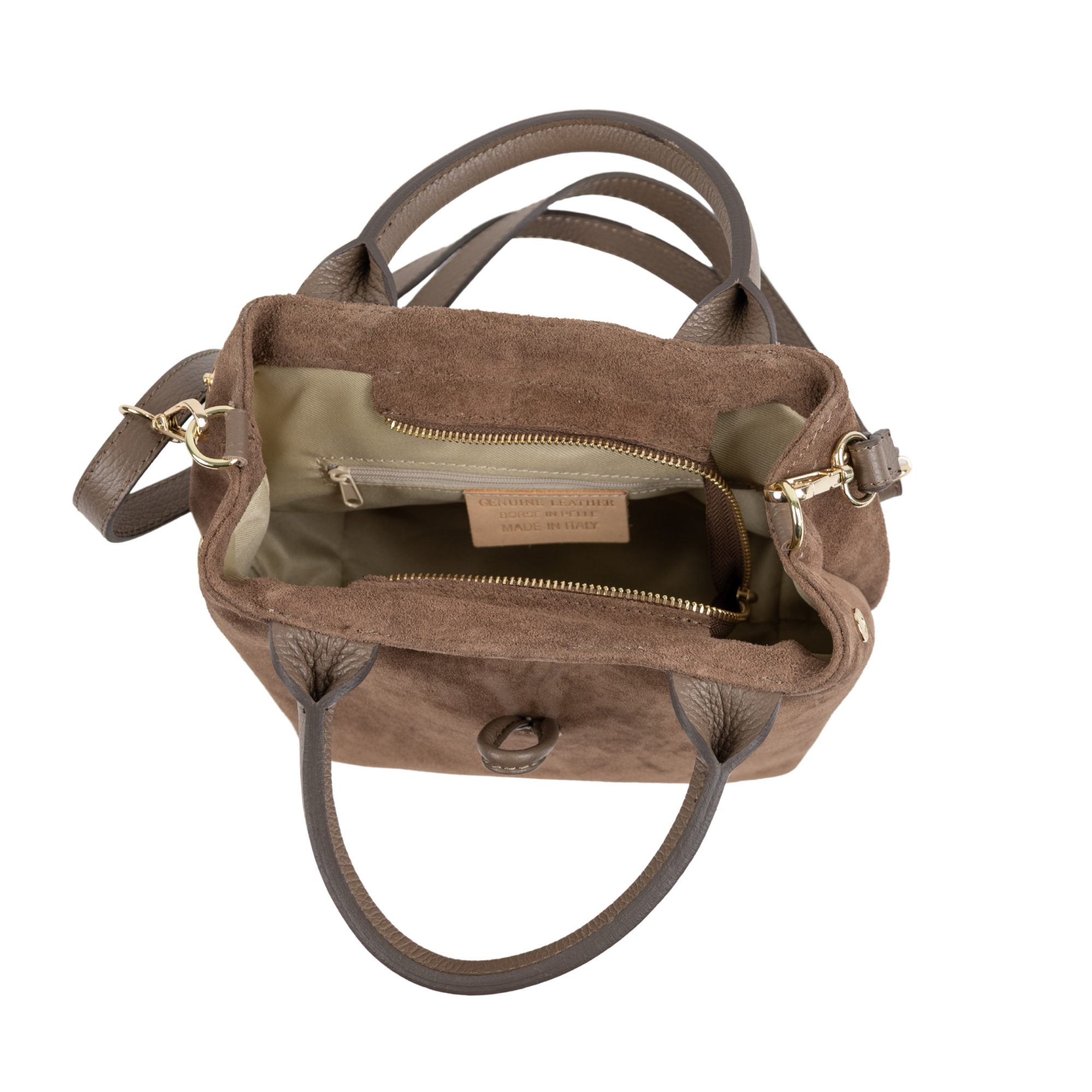 Arm Tote Lock Taupe