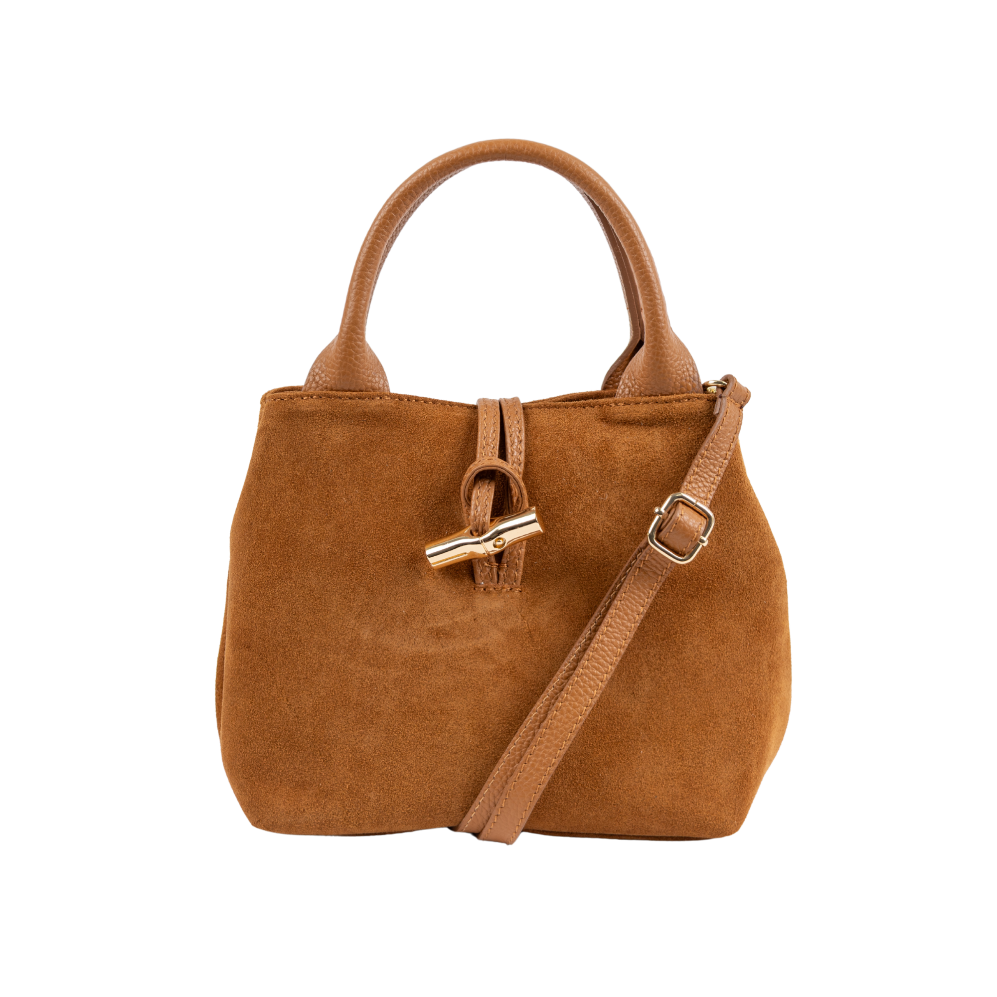 Arm Tote Lock Cognac