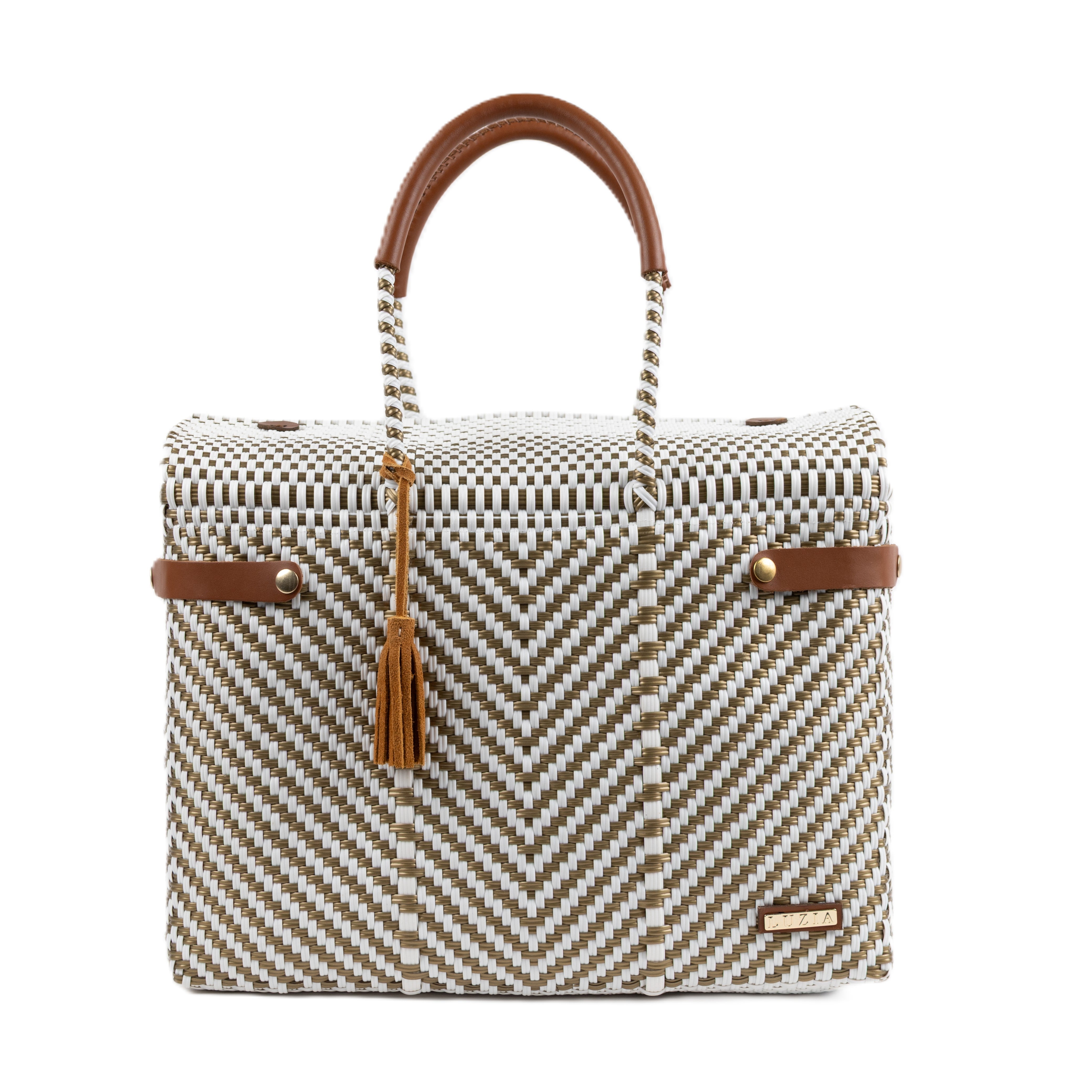 Closed Basket Jumbo Arrow White Gold