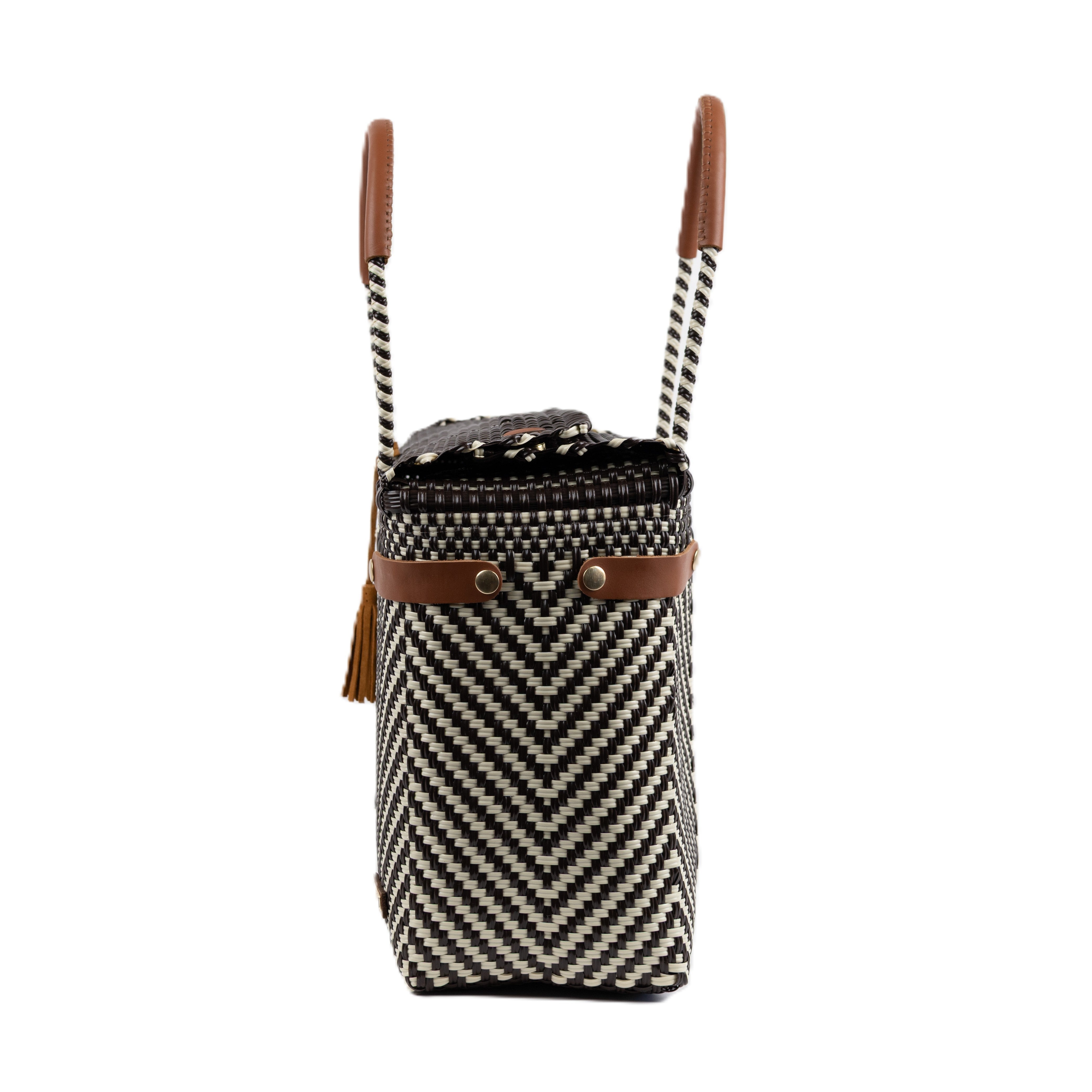 Closed Basket Jumbo Arrow Brown Beige