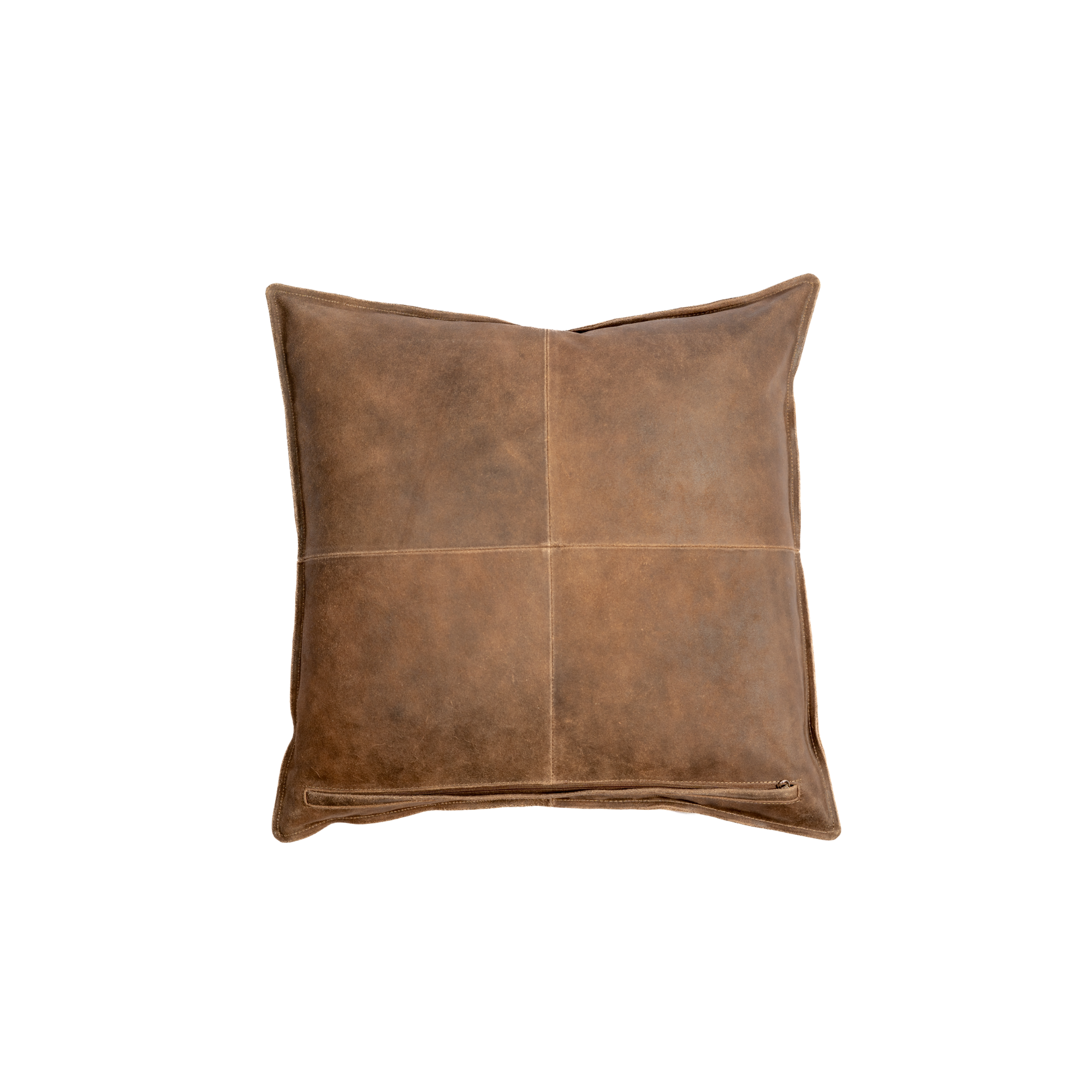 Pillow Solid Suede Vintage Leather