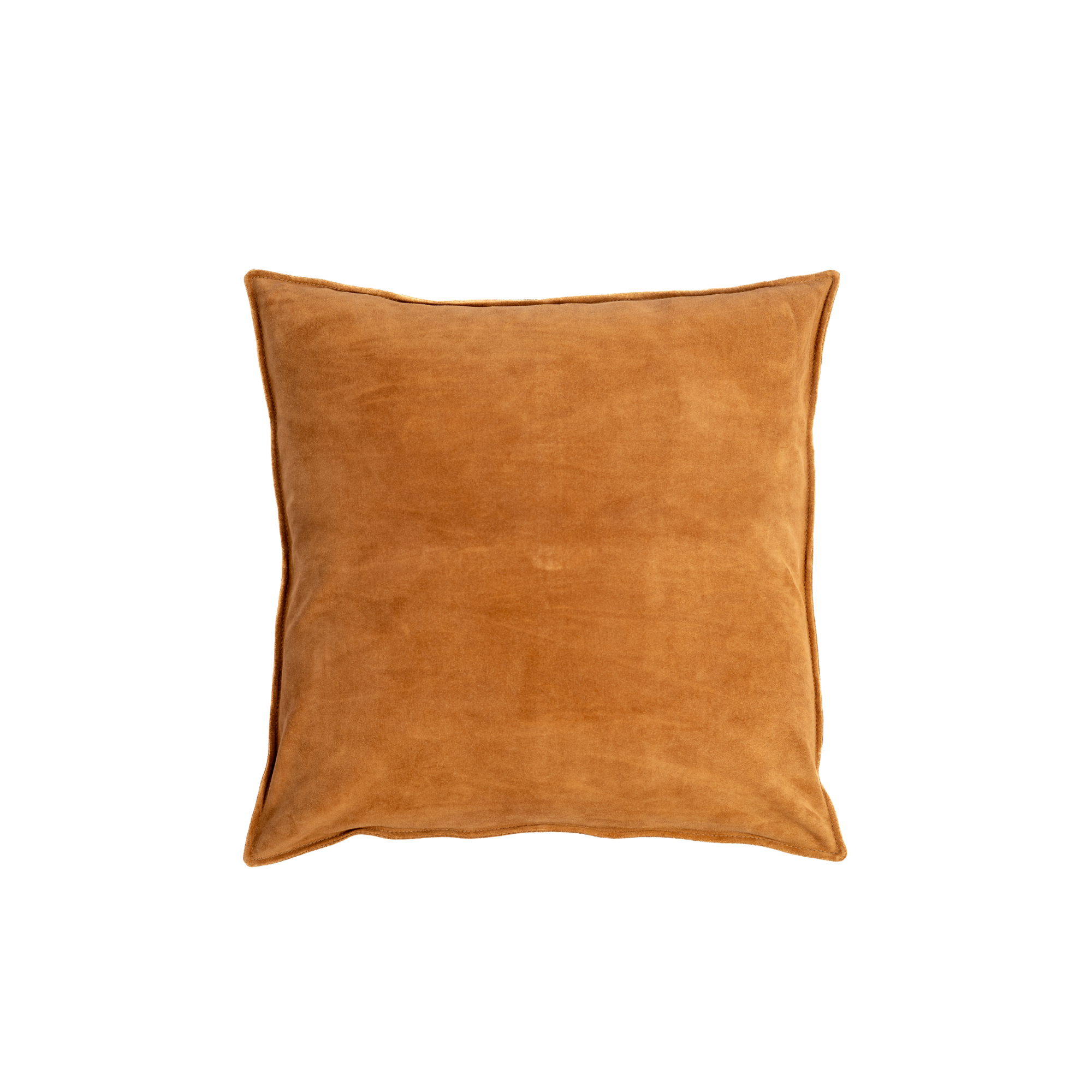 Pillow Solid Suede Cognac