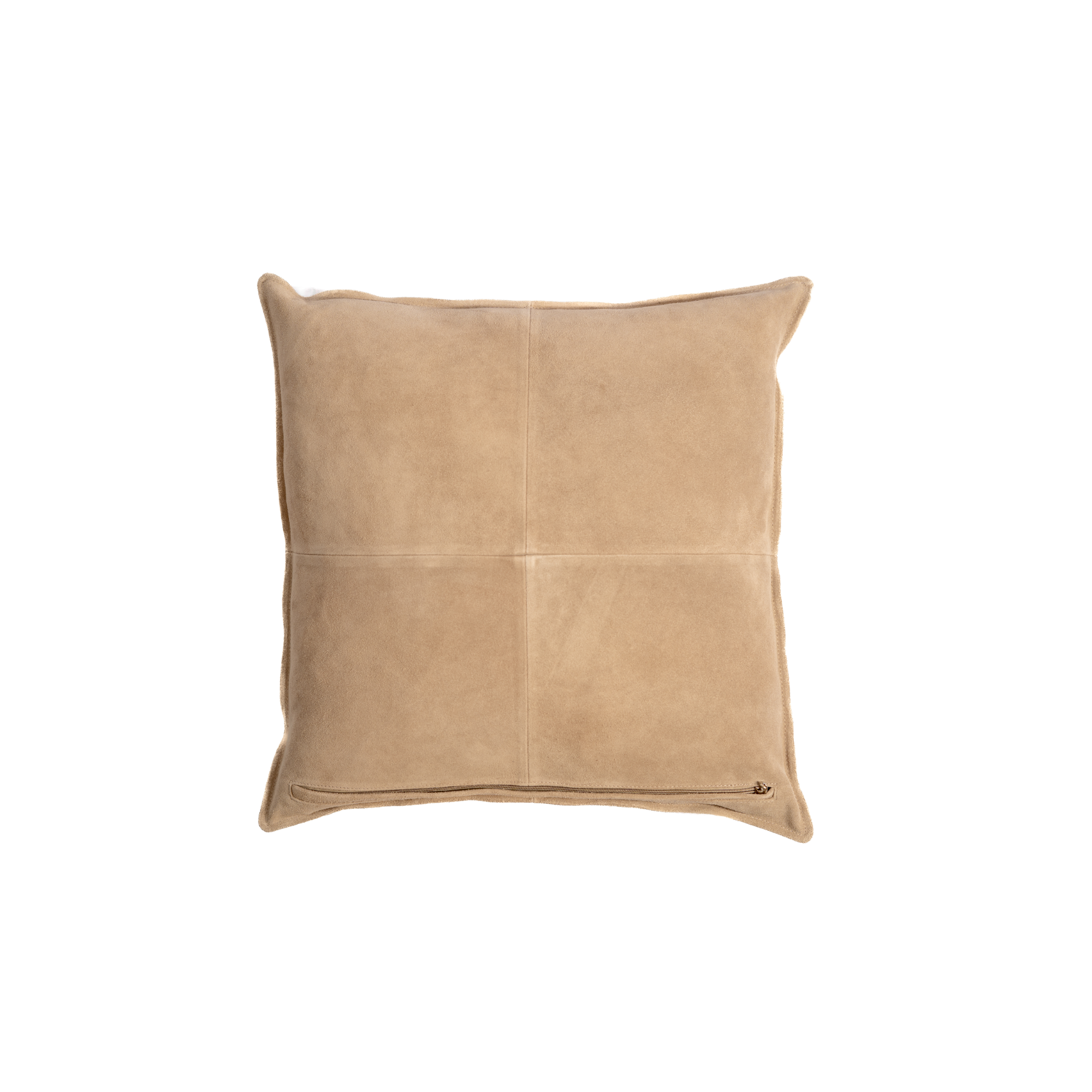 Pillow Solid Suede Taupe