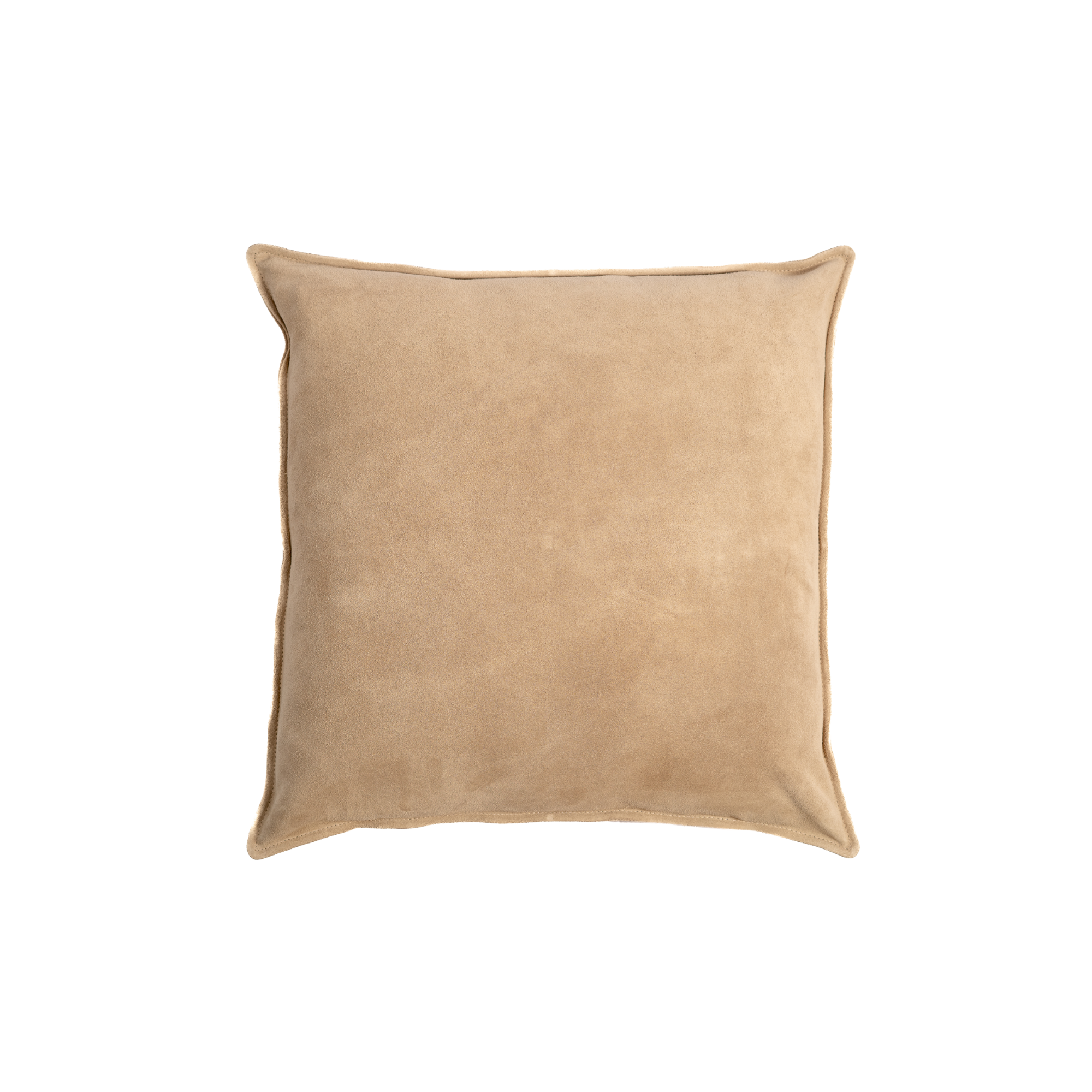 Pillow Solid Suede Taupe
