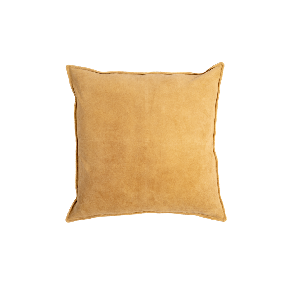 Solid Suede Pillow – Camel