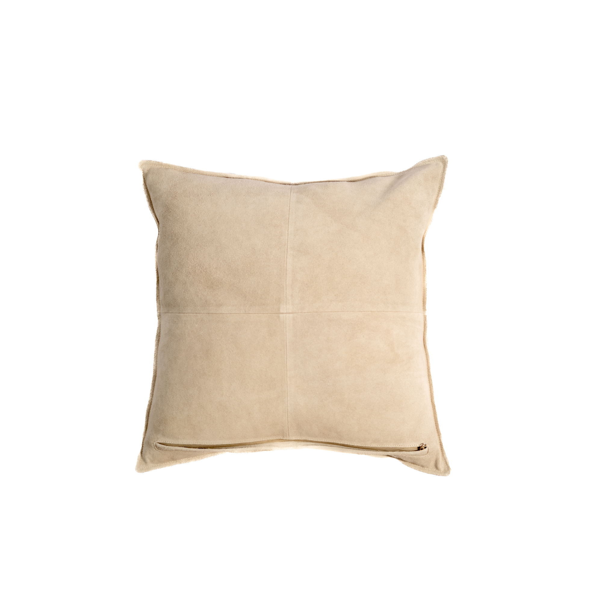 Pillow Solid Suede Bone