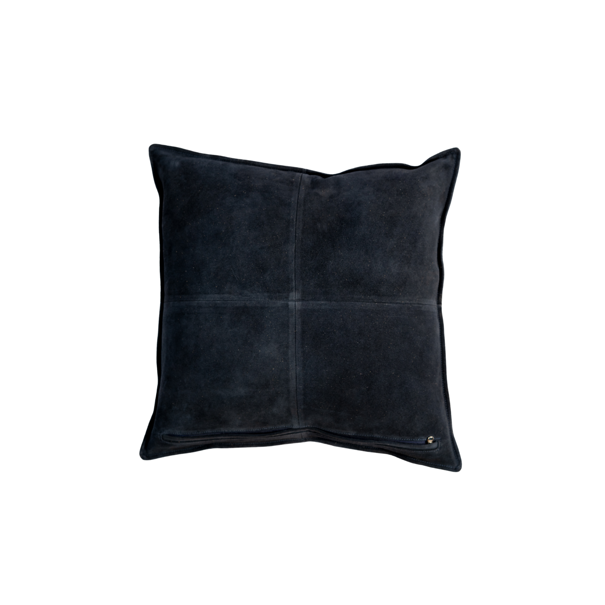 Pillow Solid Suede Navy