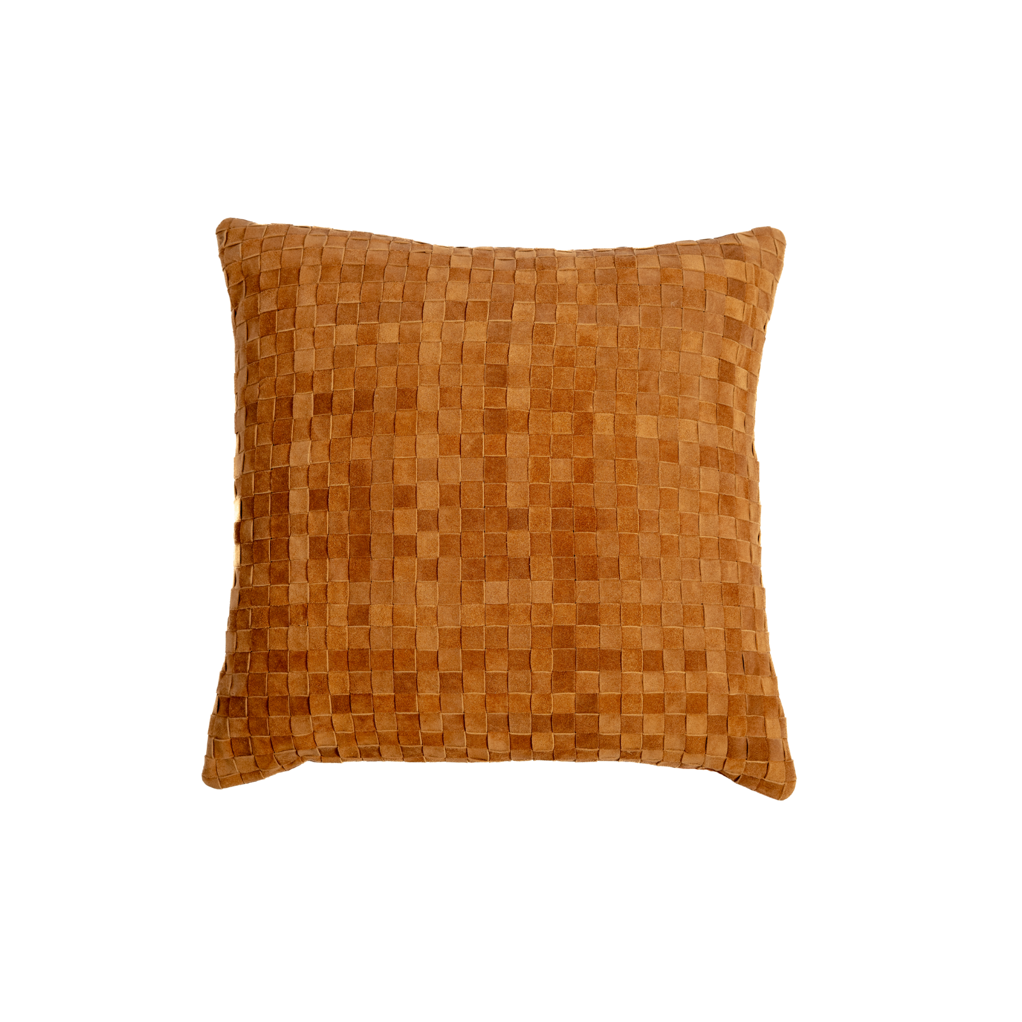 Pillow Square Suede Cognac