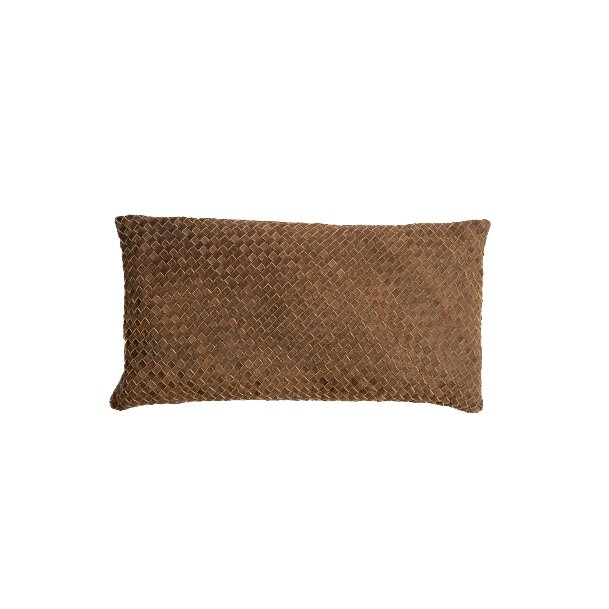 Pillow Lumbar Waffle Vintage Leather