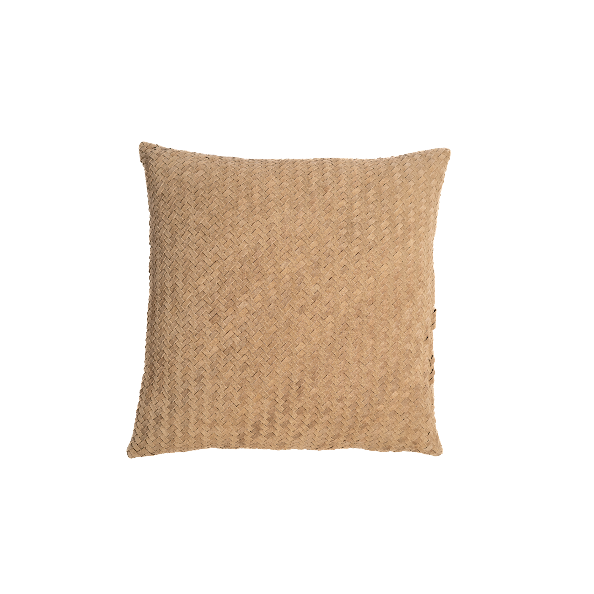 Pillow Chevron Suede Camel
