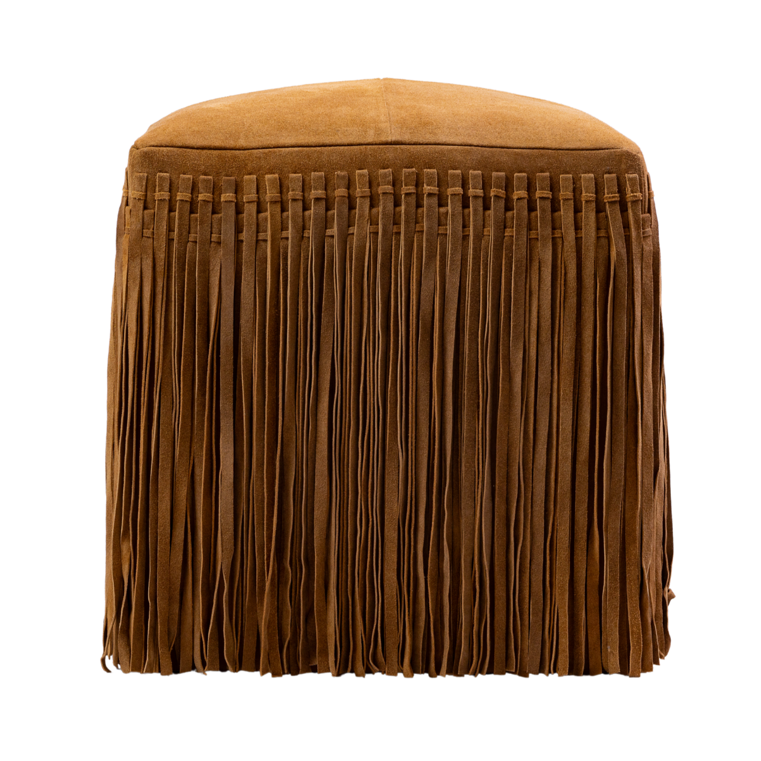 Ottoman Square Fringe Camel