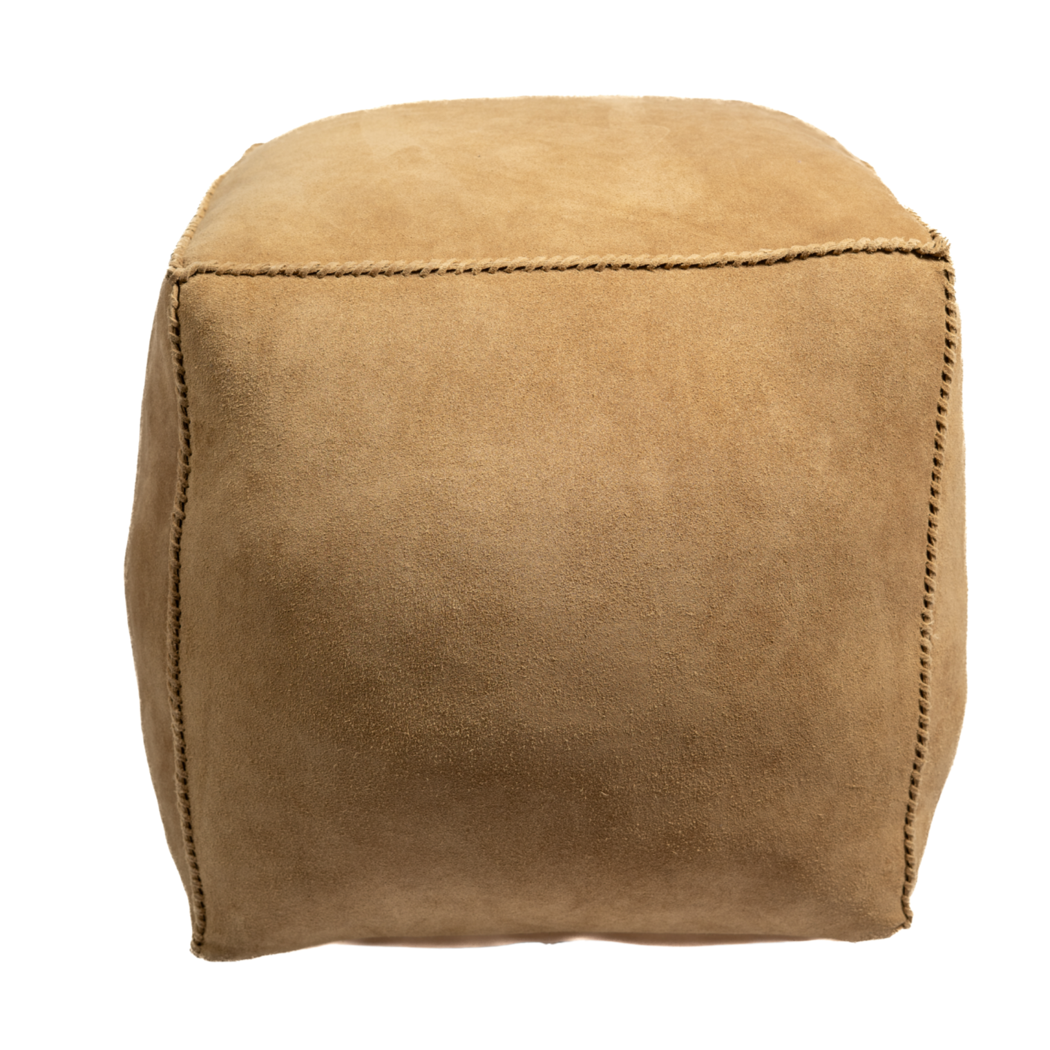 Pouf Handstiched Camel
