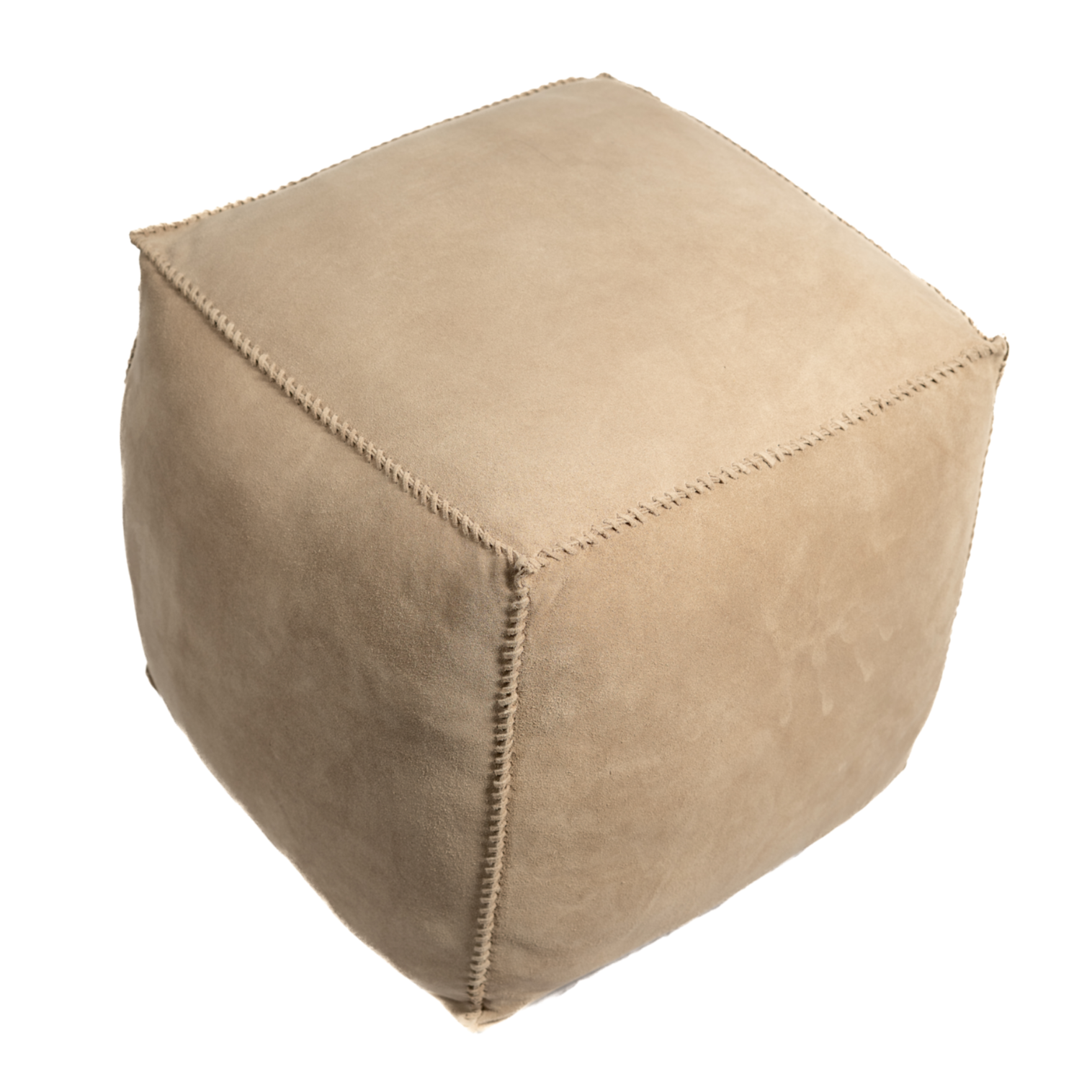 Pouf Handstiched Taupe
