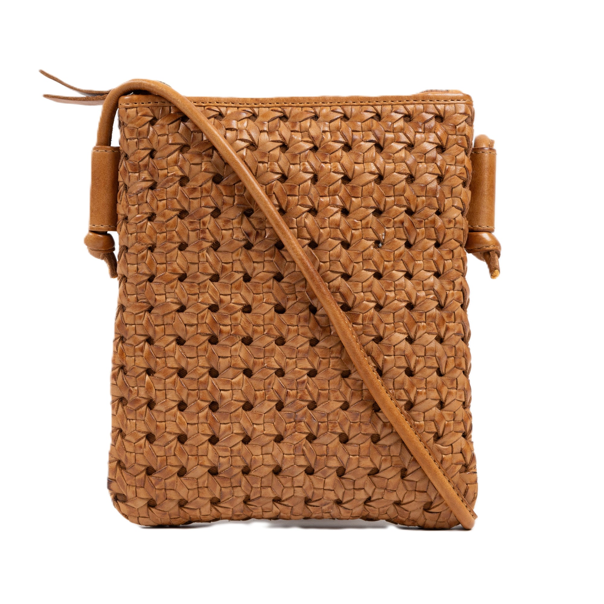 Traveler Rattan Cognac Leather