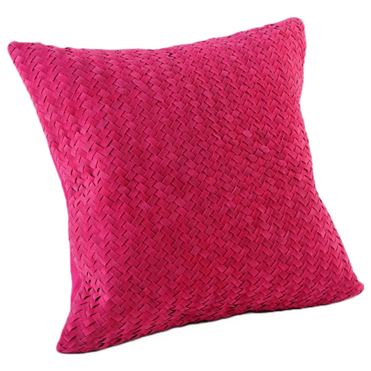 CHEVRON WEAVE SUEDE PILLOW PINK 20" X 20" *Cover Only*