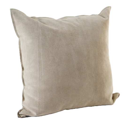 SOLID COLOR SUEDE PILLOW CREAM 20" X 20" *Cover Only*