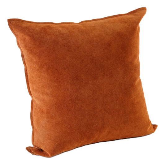 SOLID COLOR SUEDE PILLOW TERRACOTTA 20" X 20" *Cover Only*