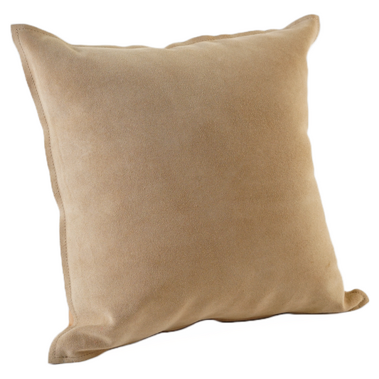 SOLID COLOR SUEDE PILLOW KHAKI 20" X 20" *Cover Only*