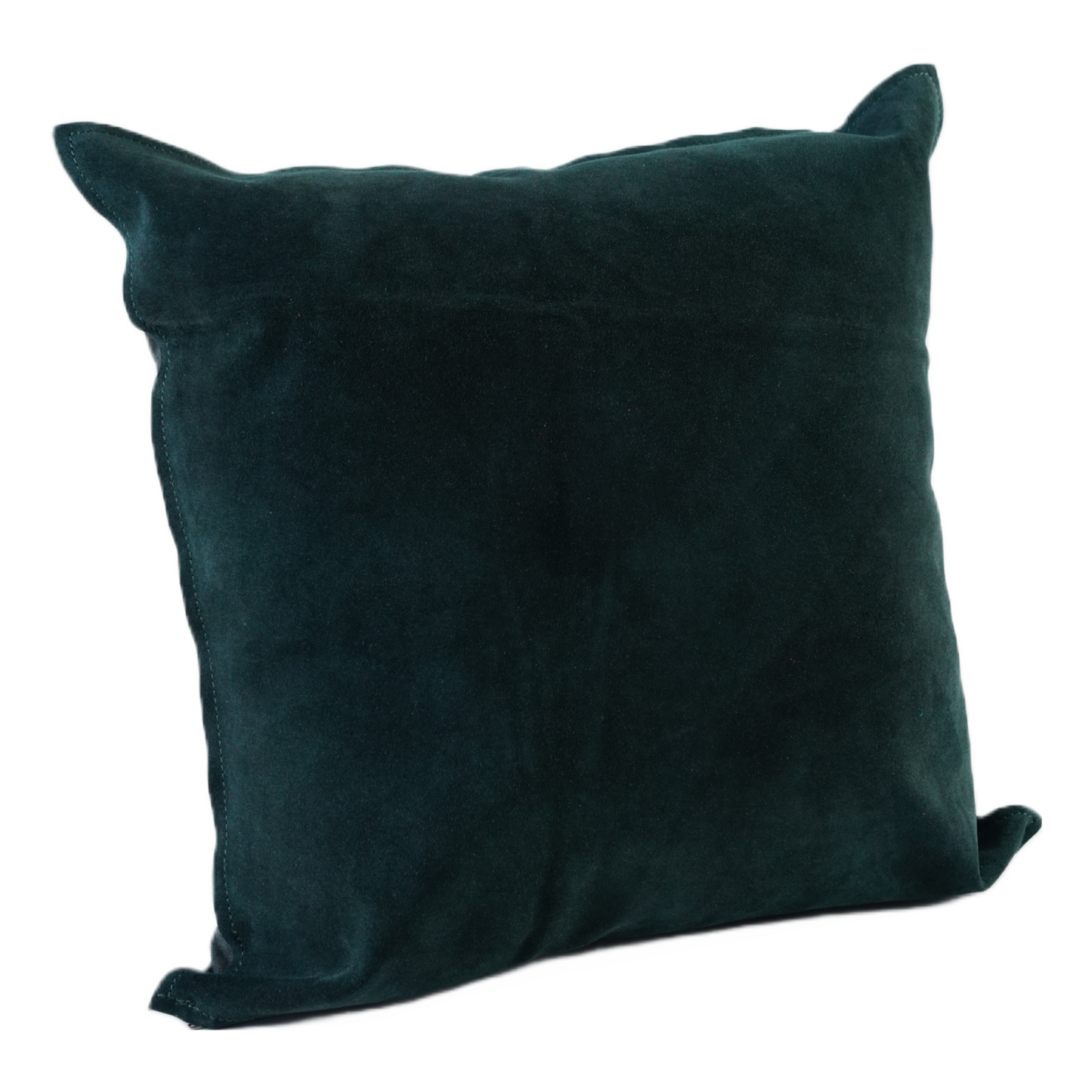 SOLID COLOR SUEDE PILLOW DARK GREEN 20" X 20"  *Cover Only*