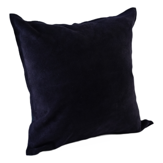 SOLID COLOR SUEDE PILLOW NAVY 20" X 20" *Cover Only*