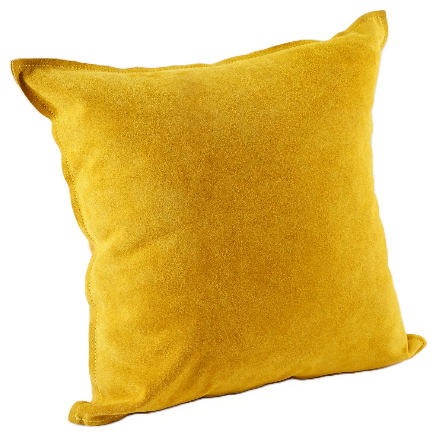 SOLID COLOR SUEDE PILLOW MUSTARD 20" X 20" *Cover Only*