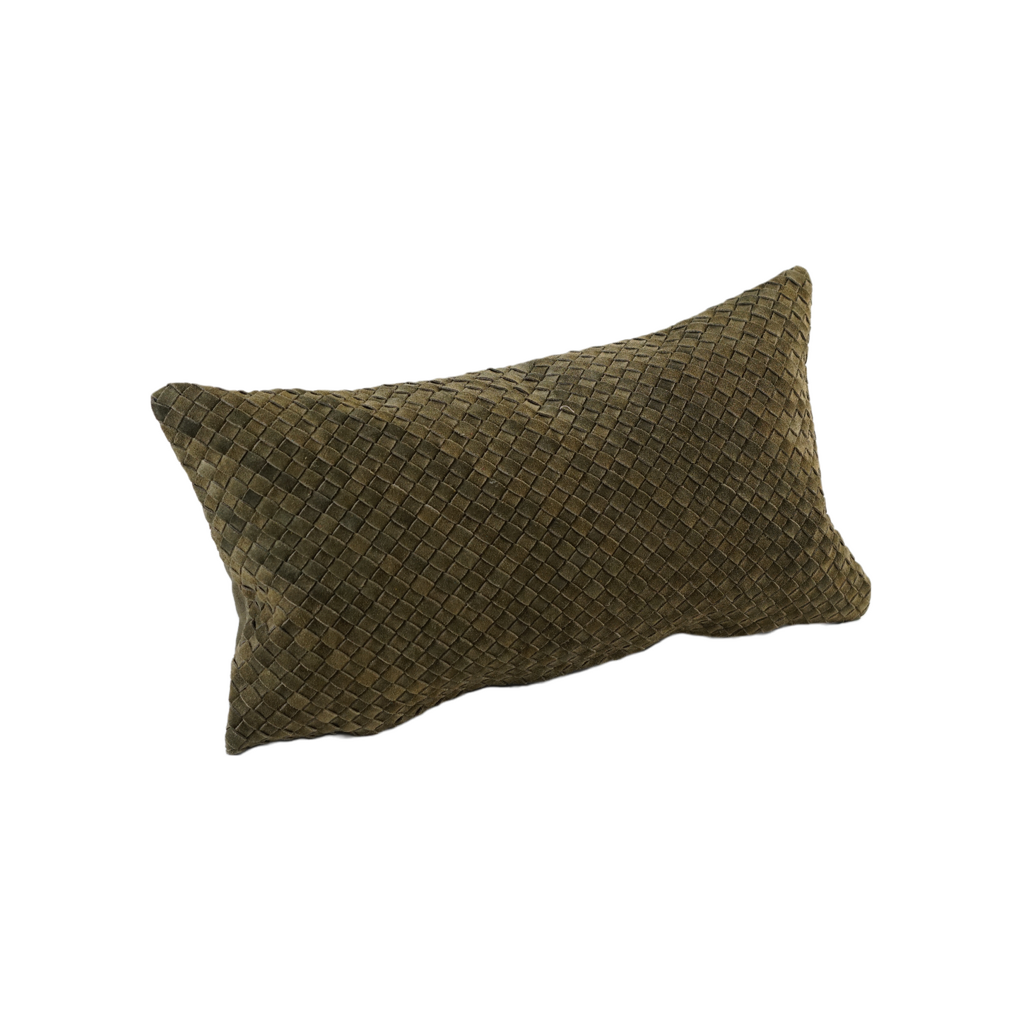 WAFFLE WEAVE SUEDE PILLOW FOREST 30" X 12"