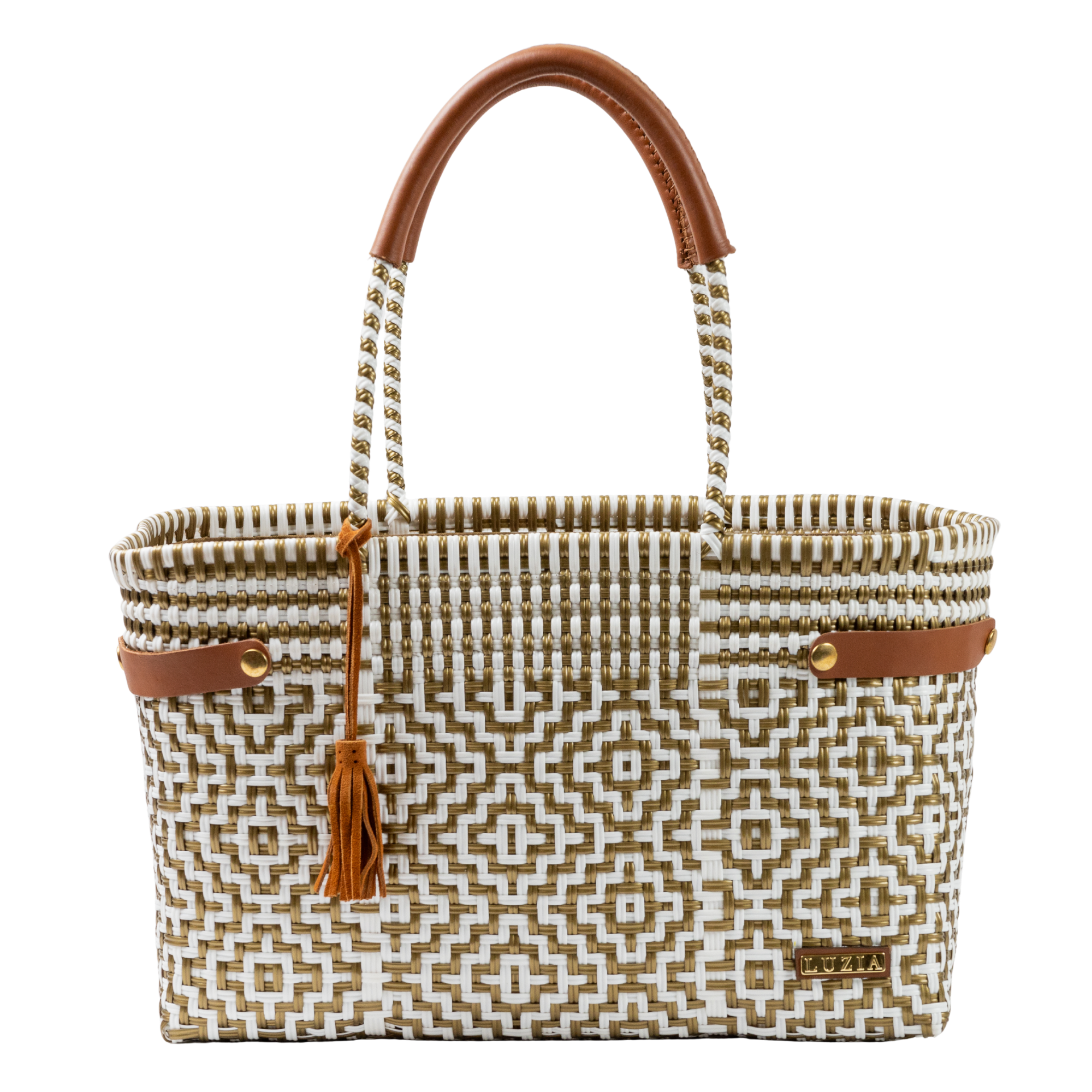 Open Basket Jumbo Cross Diamond White Gold