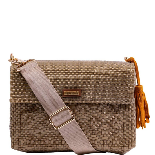 Crossbody Solid Multi-Diamond Gold