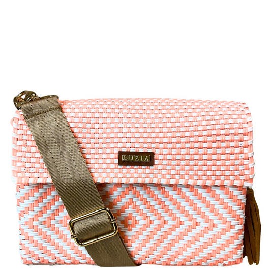 Crossbody Diamond Salmon White