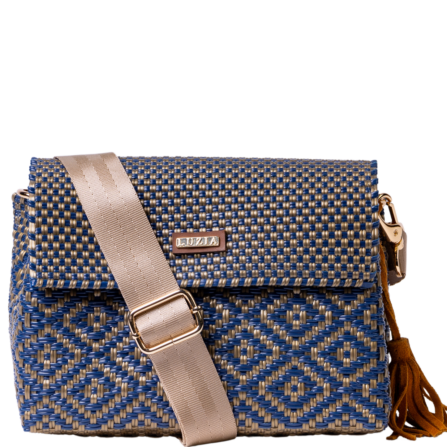 Crossbody Multi-Diamond Blue Gold