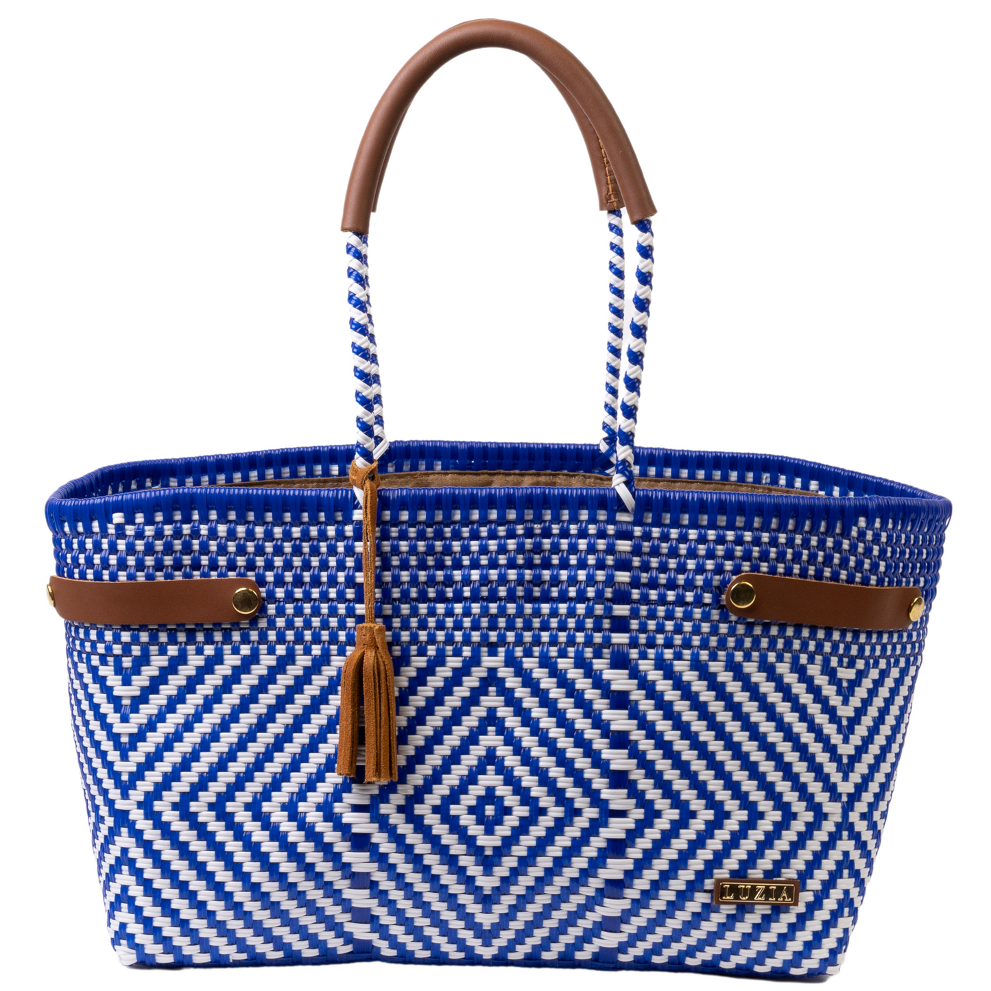 Open Basket Jumbo Diamond Blue White