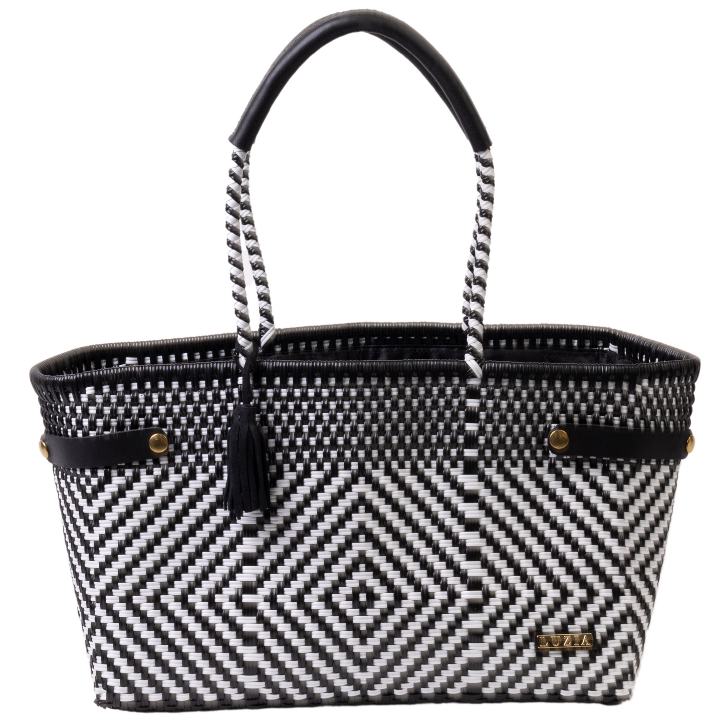 Open Basket Jumbo Diamond Black White