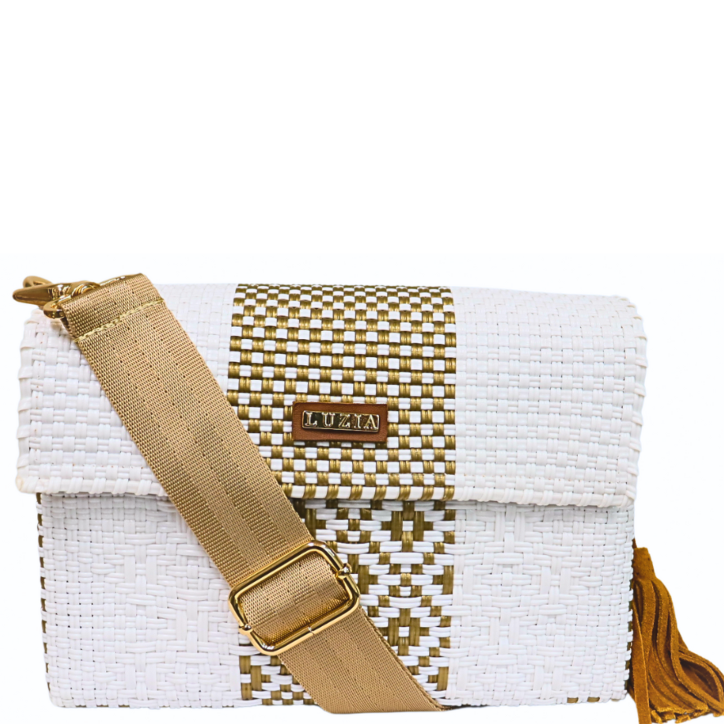 Crossbody Stripe Multi-Diamond White Gold