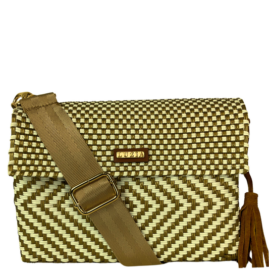 Crossbody Diamond Beige Gold