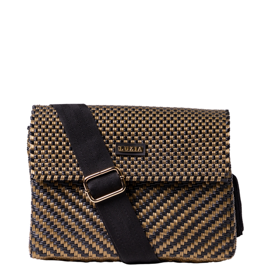 Crossbody Arrow Black Gold