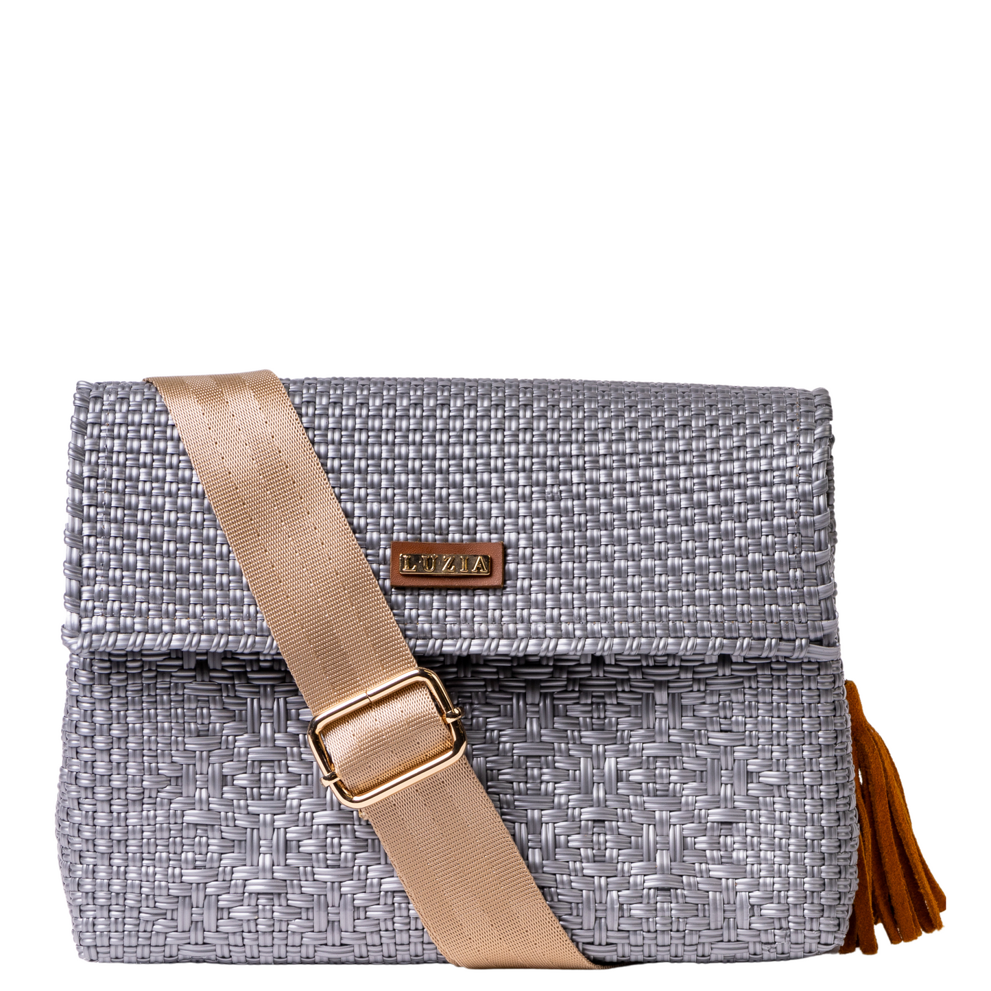 Crossbody Solid Multi-Diamond Silver