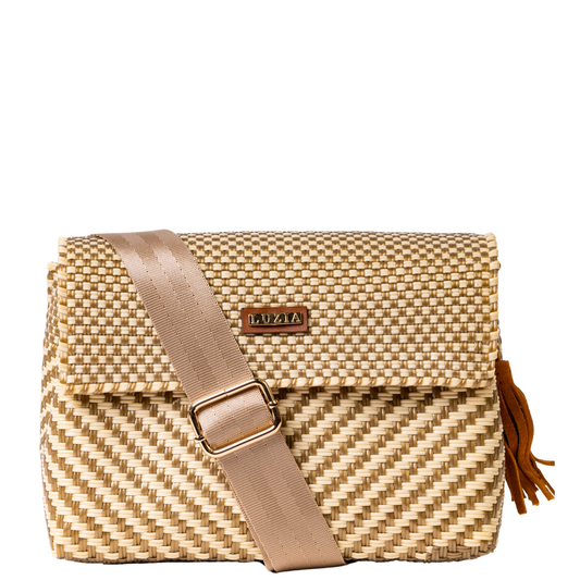 Crossbody Arrow Beige Gold